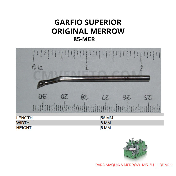 Garfio Superior Original Merrow 85-MER | Upper Looper para Máquina Merrow MG