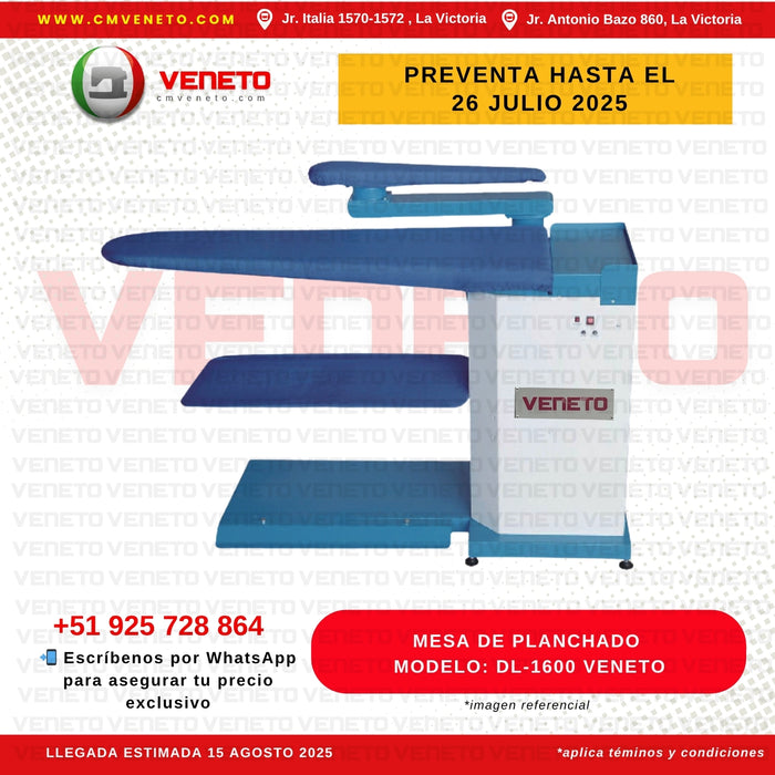 PREVENTA | Mesa de planchado DL-1600 VENETO