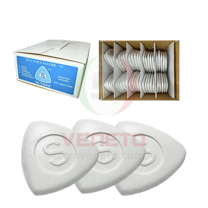 Tiza S De Tela De Costura Tiza De Sastre Blanco Caja 50 Und