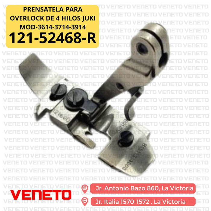 Prensatela para overlock de 4 hilos JUKI 121-52468-R