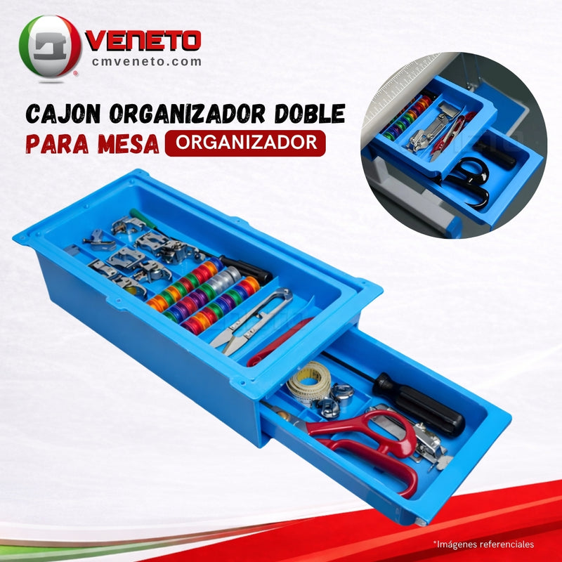 Cajón Organizador para Máquina de Coser Doble Capa Gran Capacidad