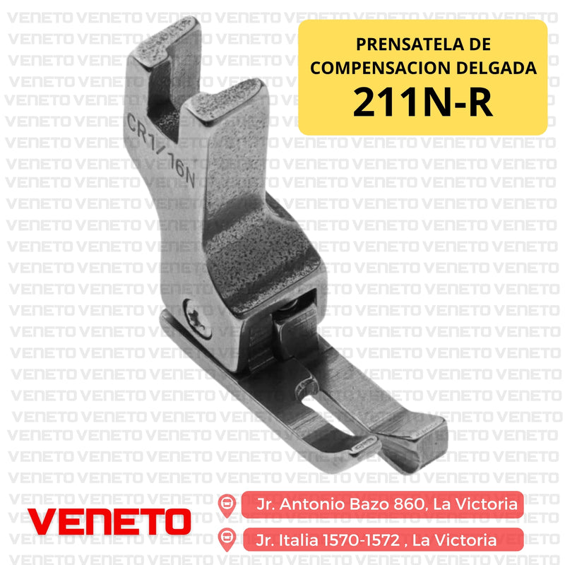 Prensatela de compensacion delgada 211N-R GENÉRICO
