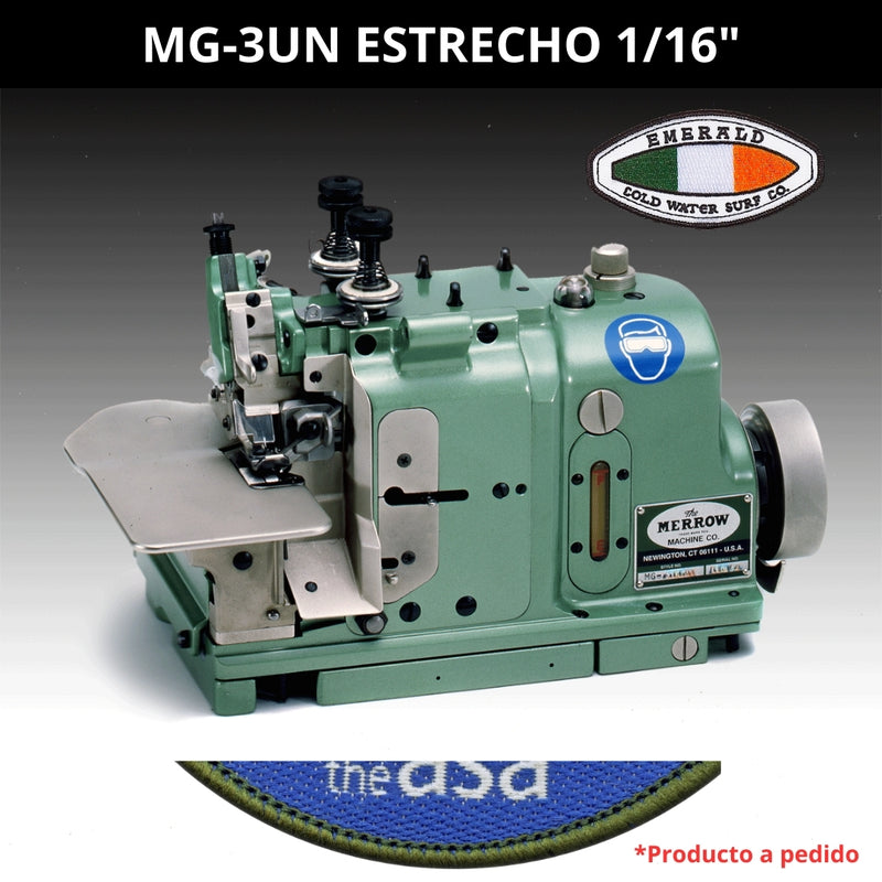 Merrow MG-3UN | Para Bordes Finos en Emblemas y Parches [1/16”]