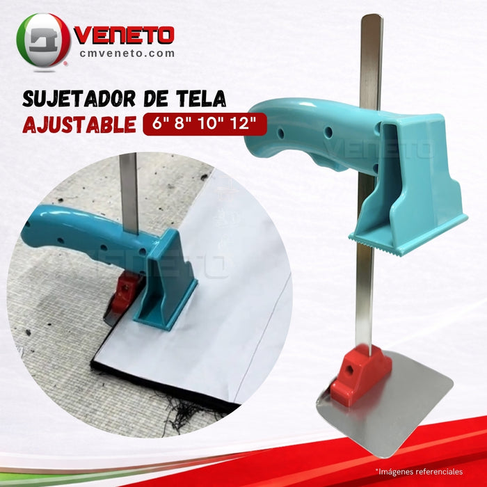 Sujetador de Tela Ajustable 6” 8” 10” 12” para Corte Textil
