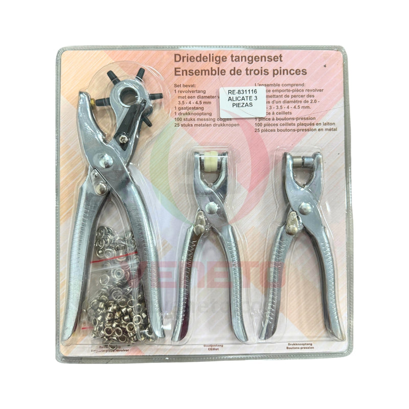 Pinza Sacabocados Remachadora Y Ojaladora Manualidades