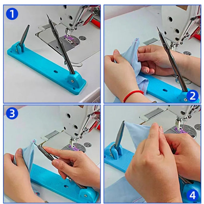 Volteador de Cuello y Solapas Ajustable para Costura Industrial