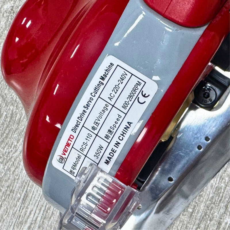 Cortadora de Tela Servo VENETO RCS-110 de Cuchilla Circular – 350 W