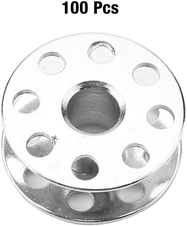 Carretel Metálico con Huecos en Ambos Lados – Bobina Universal para Máquina de Coser
