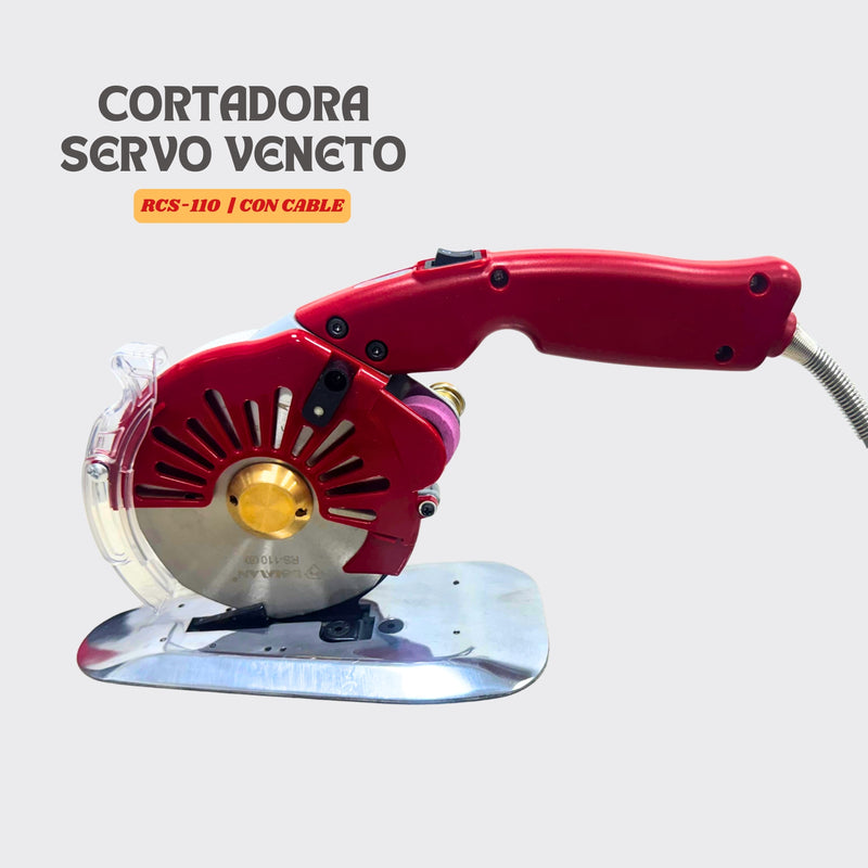 Cortadora de Tela Servo VENETO RCS-110 de Cuchilla Circular – 350 W