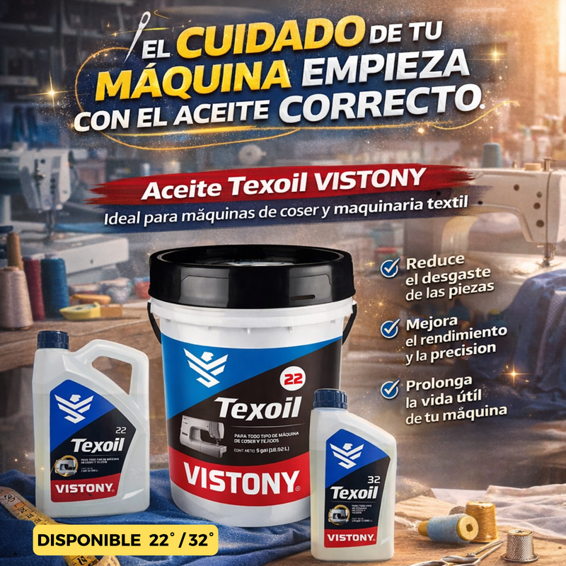 Aceite para maquina de coser industrial Grado 32 Vistony