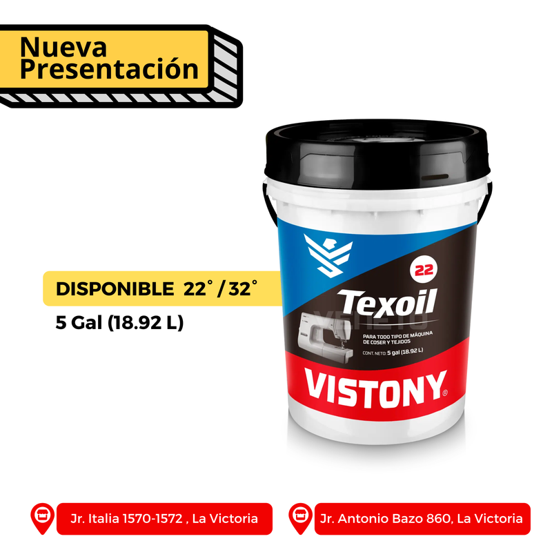 Aceite para maquina de coser industrial Grado 32 Vistony