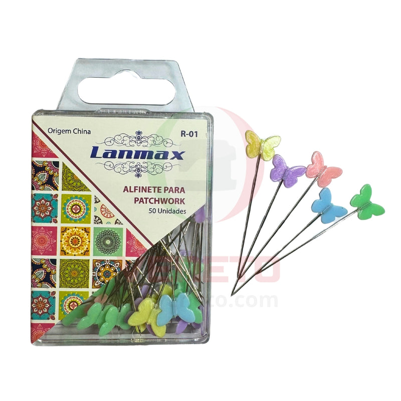 Alfiler tipo patchwork 50 unidades