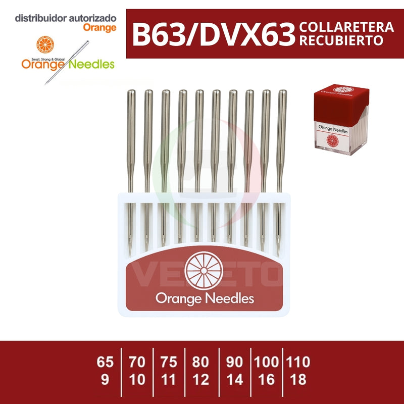 Agujas para Collaretera Industrial B63  | ORANGE