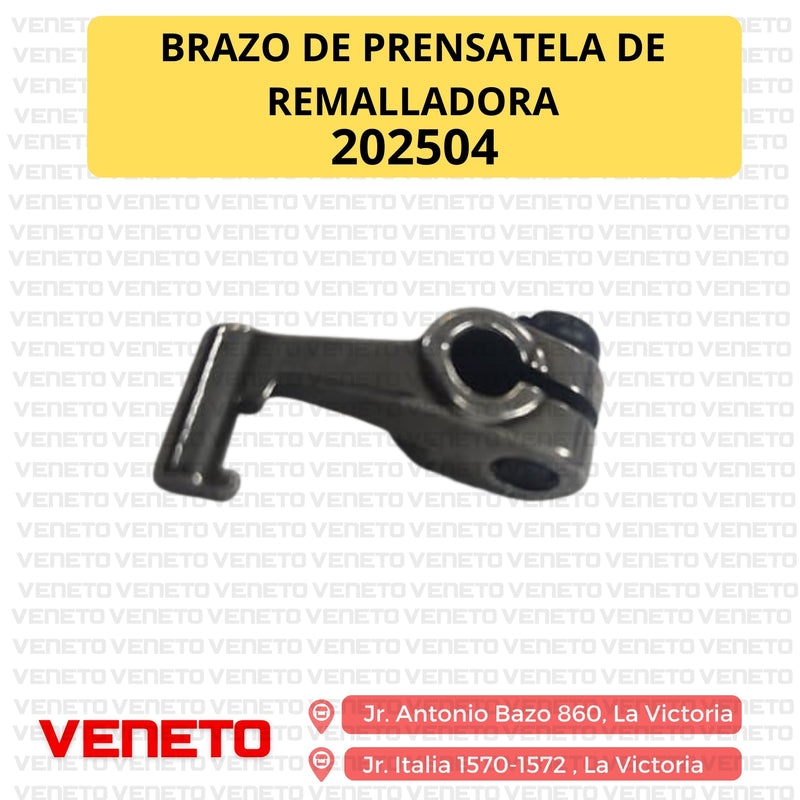 Brazo de prensatela de remalladora 202504 GENERICO
