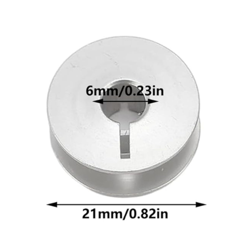 Carretel con ranura de aluminio