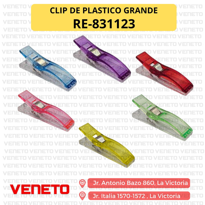 Clip de plastico 1und