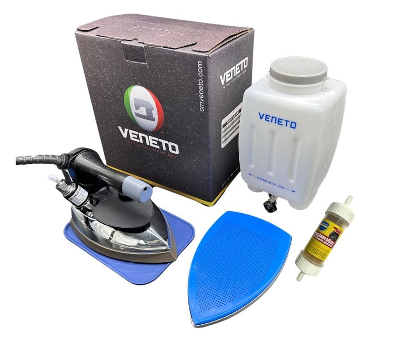 Plancha de Vapor Pesada VENETO ES-300L con Tanque de 3 Litros y Filtro