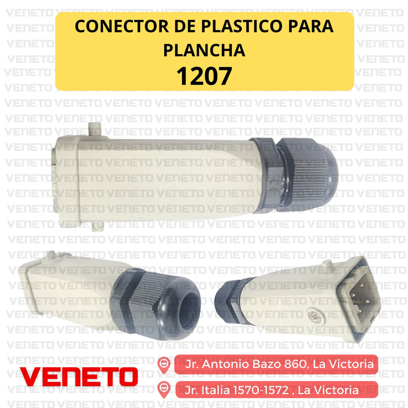 Conector de plastico para plancha 1207