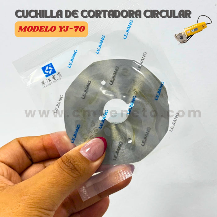 Cuchilla Circular LEJIANG para Cortadora de Tela