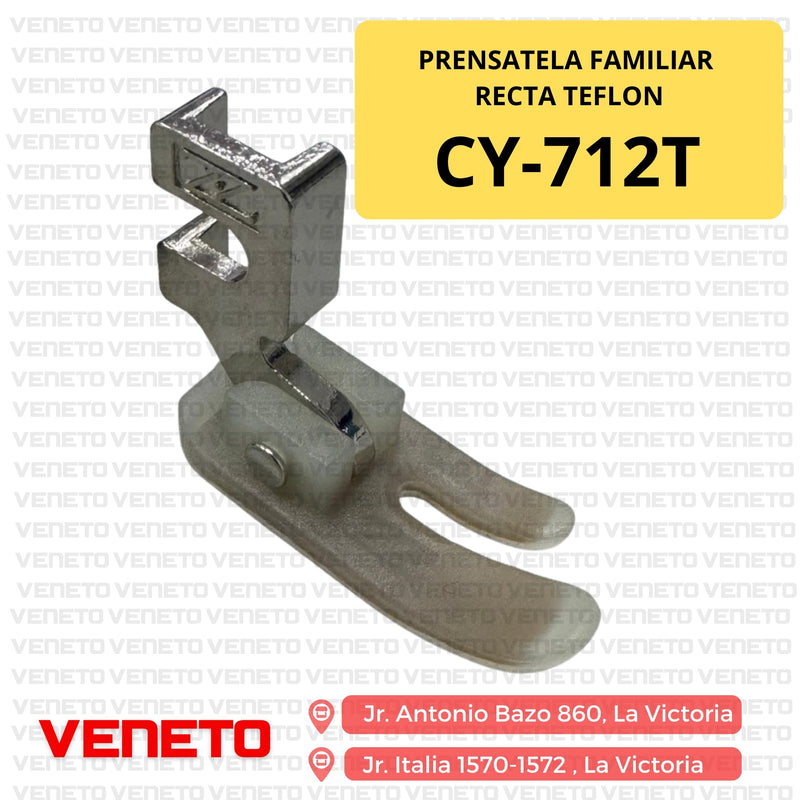 Prensatela familiar recta teflon CY-712T