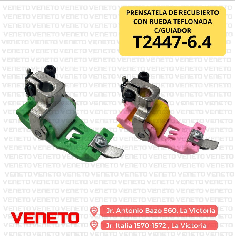 Prensatela con Rueda lisa/dentada de Goma para Tela Elástica – Modelo T2447-6.4 GENÉRICA