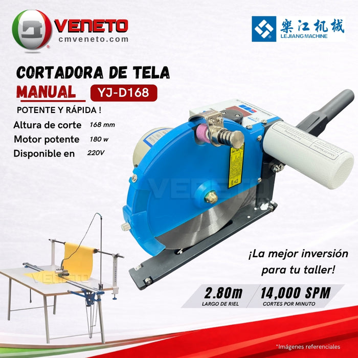 Cortadora de Tela Manual YJ-D168 Lejiang 168mm 180W Industrial