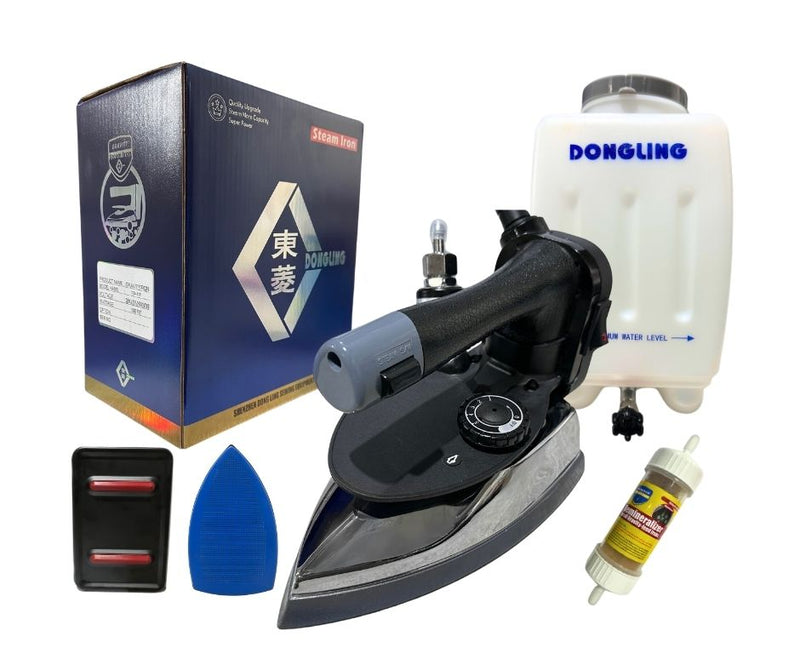 Plancha de Vapor Pesada DONGLING ES-300L con Tanque de 3 Litros y Filtro