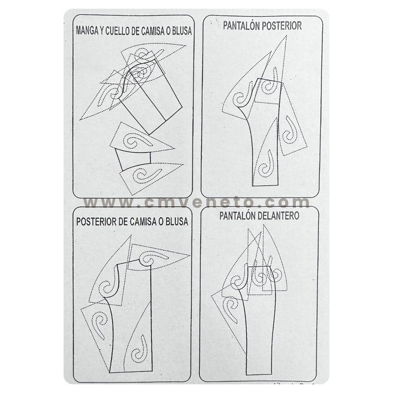 Regla Escuadra Triangular para Sastre y Patronaje | Acrílica 50 cm / 60 cm