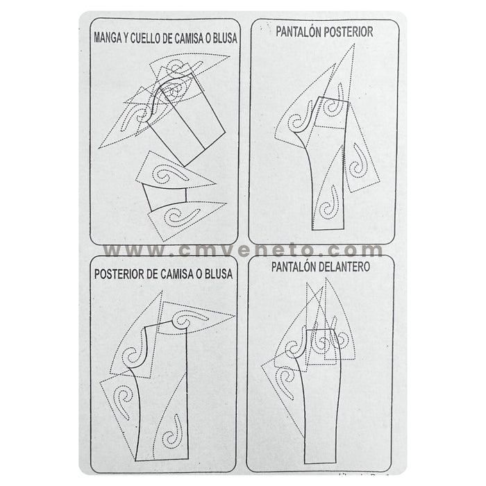 Regla Escuadra Triangular para Sastre y Patronaje | Acrílica 50 cm / 60 cm