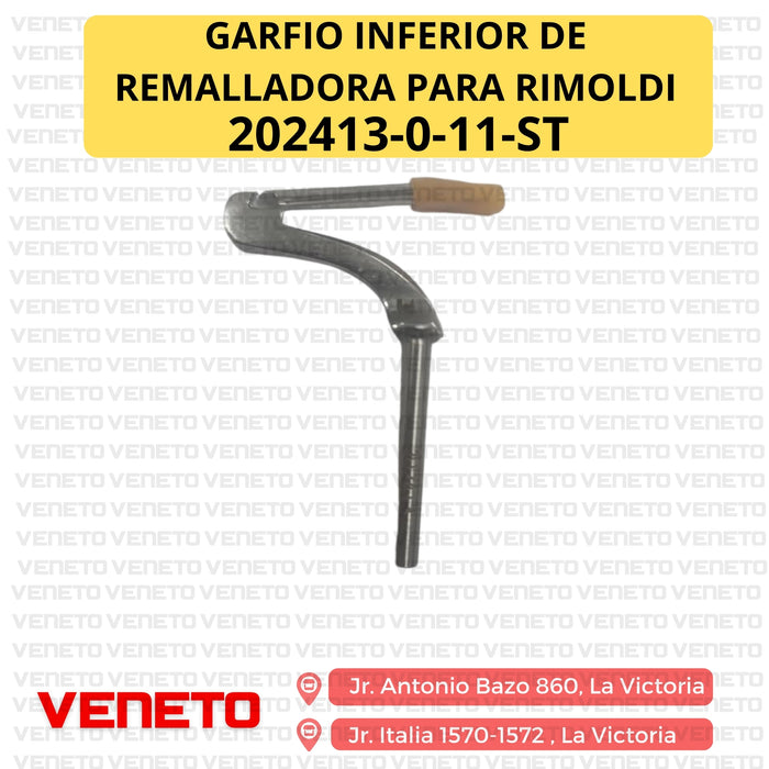 Garfio inferior de remalladora para Rimoldi 202413-0-11-ST
