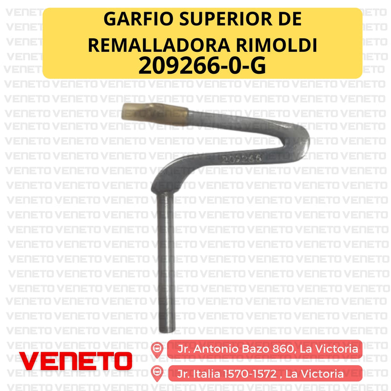 Garfio superior de remalladora Rimoldi 209266-0-GENÉRICO