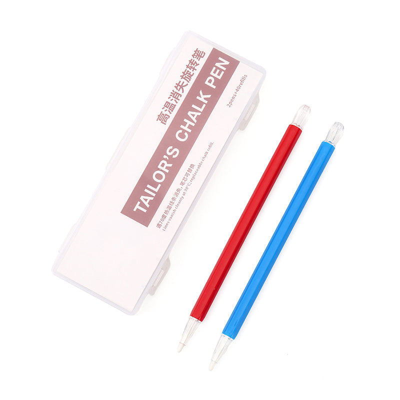 Set Marcador de Tiza Termoborrable para Tela CHN PANDA | 2 Lapiceros + 40 Repuestos