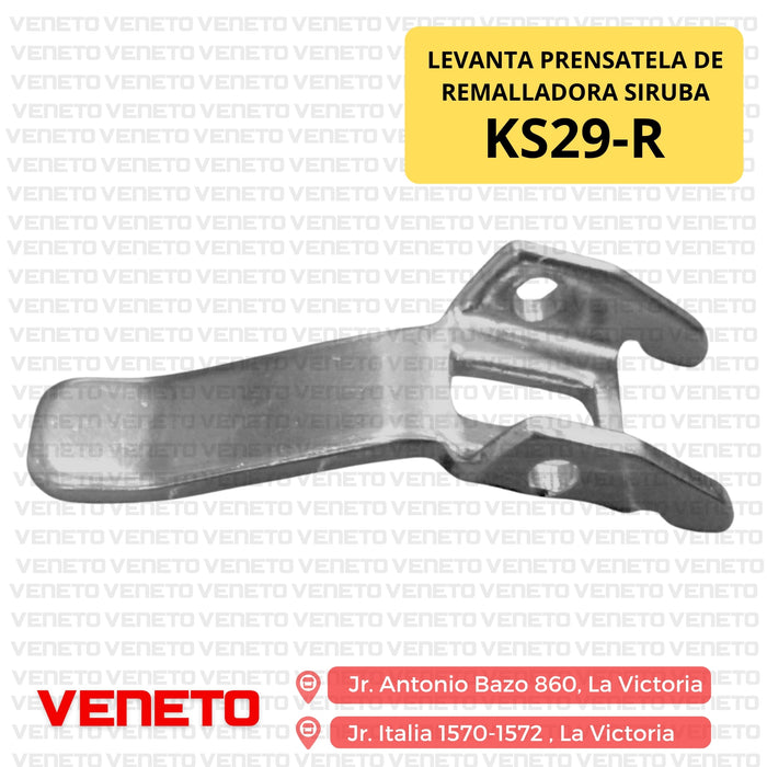Levanta prensatela de remalladora siruba KS29-R