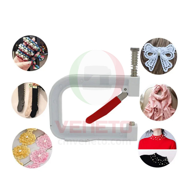 Prensa Manual para Colocar Perlas y Apliques – Ideal para Decoración Textil