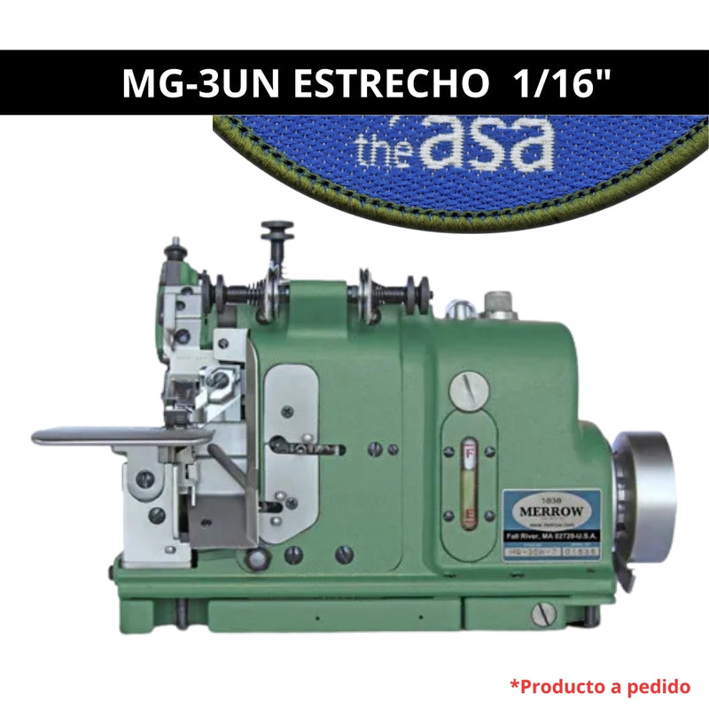 Merrow MG-3UN | Para Bordes Finos en Emblemas y Parches [1/16”]