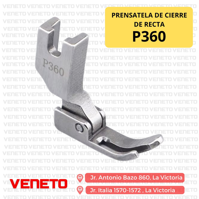 Prensatela de cierre de recta P360