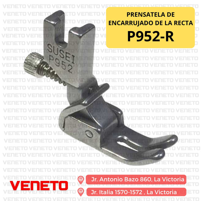 Prensatela de encarrujado de recta P952-R
