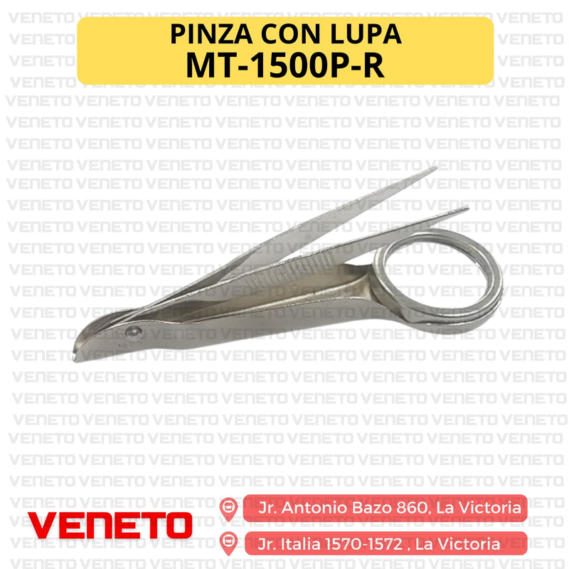 Pinza para enhebrar con lupa