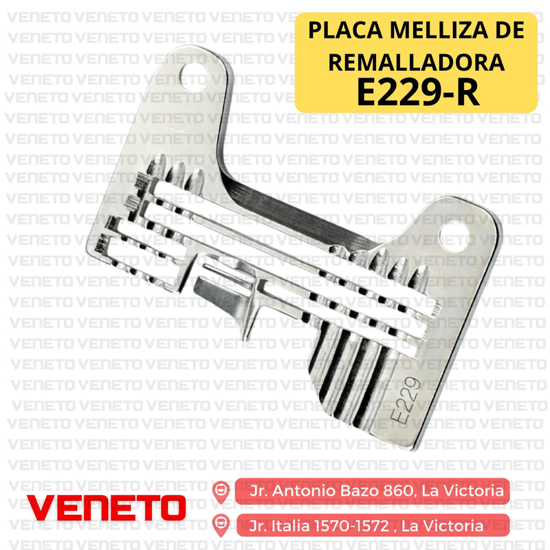 Placa melliza de remalladora E229-GENÉRICO