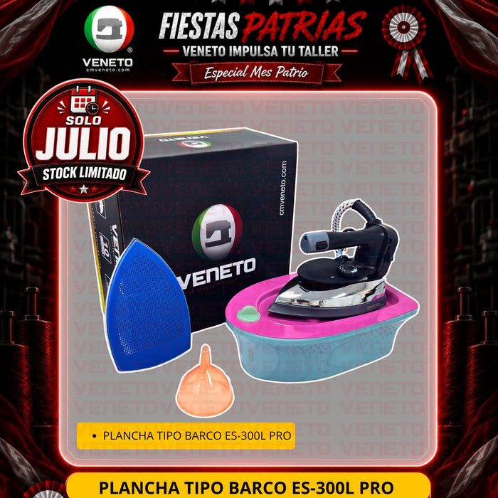 Plancha de Vapor Pesada VENETO ES-300L PRO| CYBERVENETO