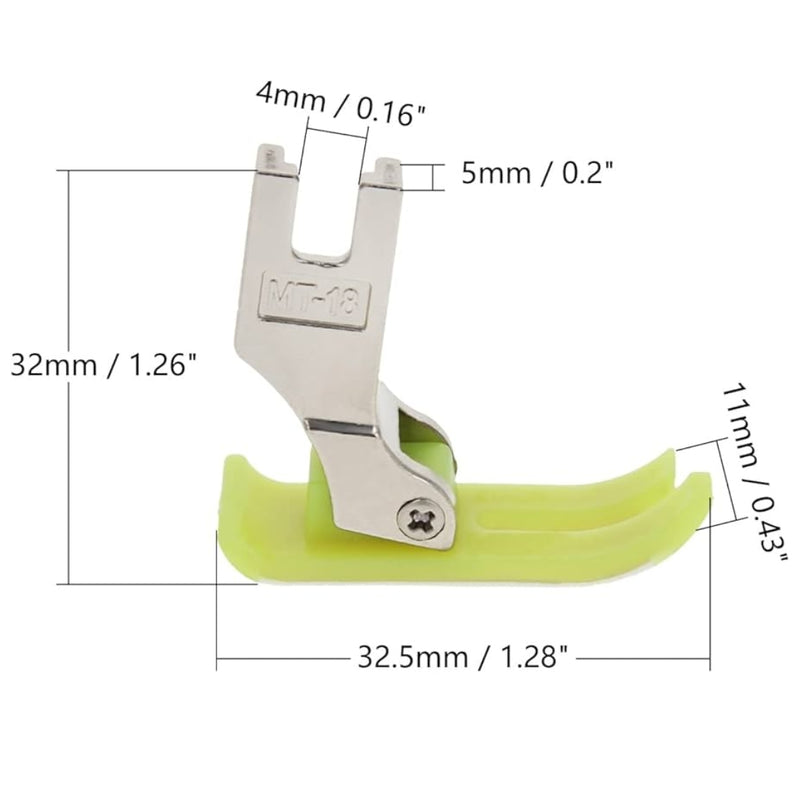 Prensatela de recta teflon MT-18-R
