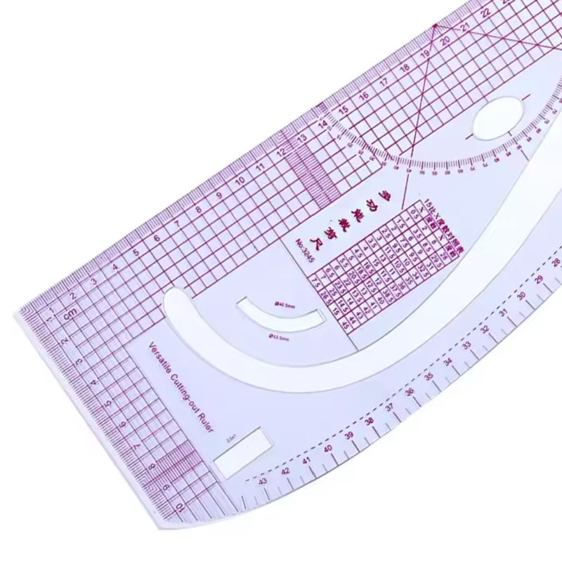 egla Multifuncional de Patronaje 3245 – Curva Francesa y Transportador de 45 cm