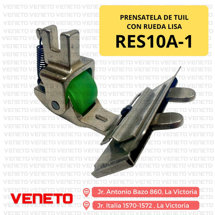 Prensatela de tuil rueda lisa de teflon RES10A-1