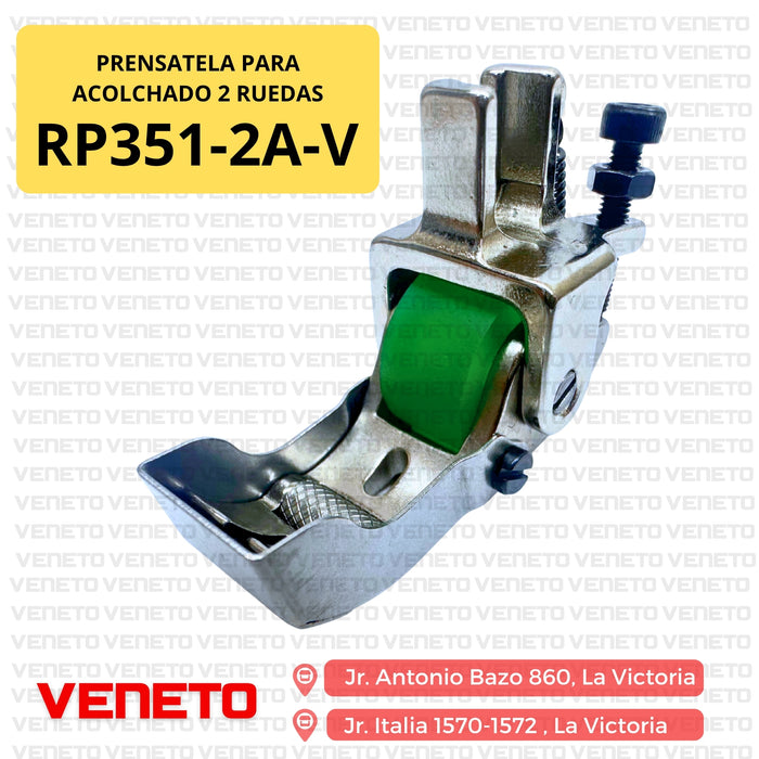 Prensatela para alcolchado con rueda lisa RP351-2A-V