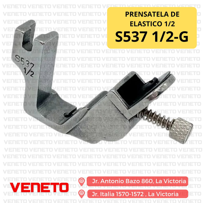Prensatela de elastico 1/2 S537 1/2-G