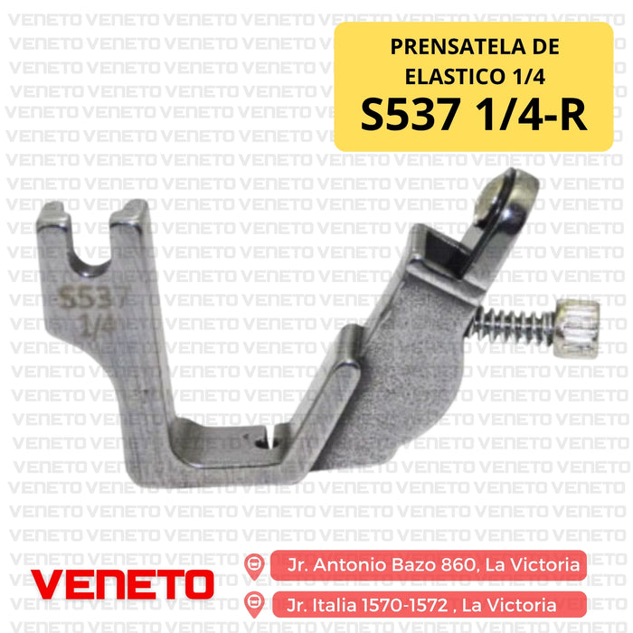 Prensatela de elastico 1/4 S537 1/4-R
