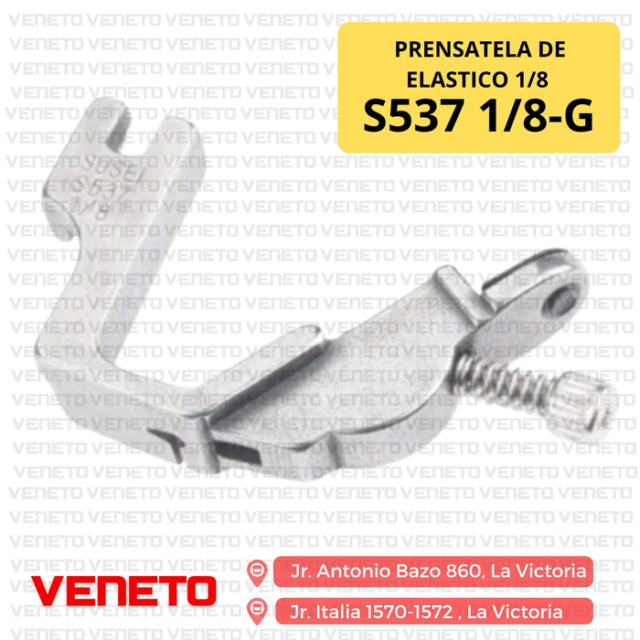 Prensatela de elastico 1/8 S537 1/8-G