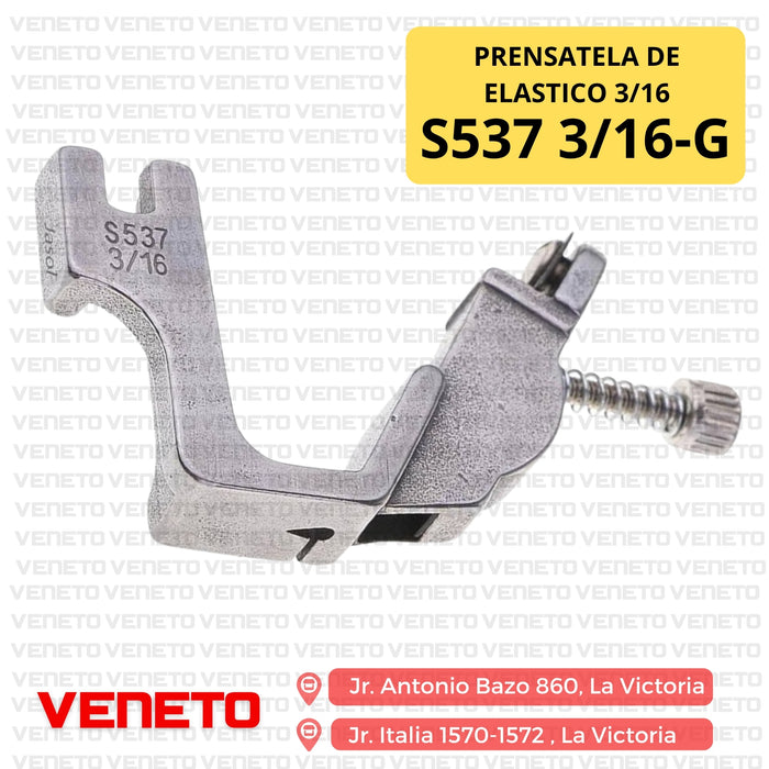 Prensatela de elastico 3/16 S537 3/16-G