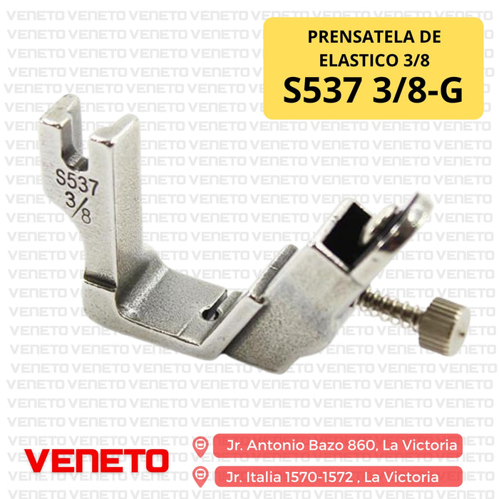 Prensatela de elastico 3/8 S537 3/8-G