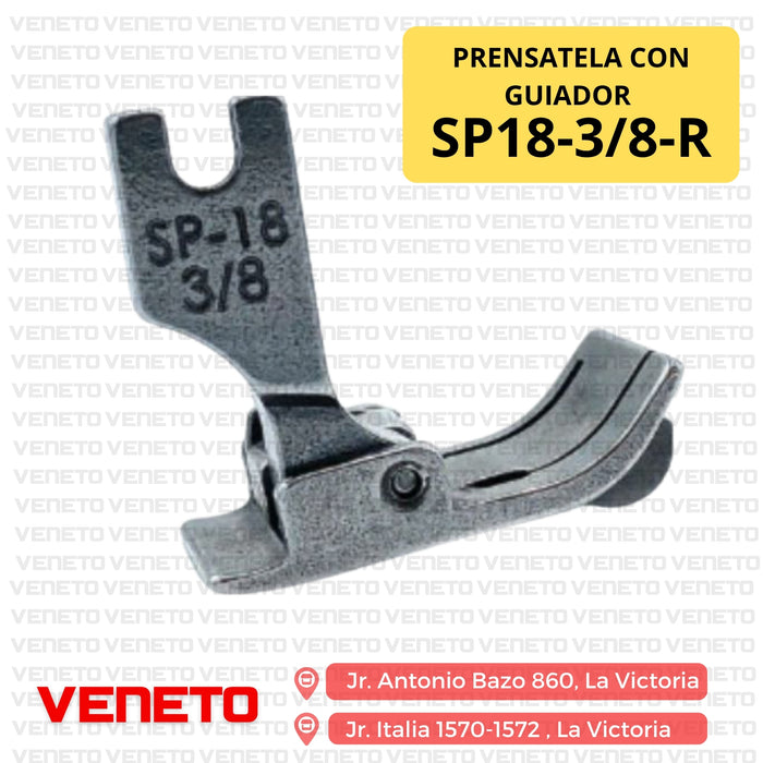 Prensatela con guiador derecho SP18-3/8-R